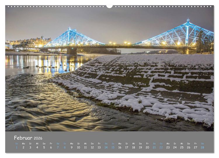 Produktbild: Elbflorenz - Dresden und Umgebung (Wandkalender 2026 DIN A2 quer), CALVENDO Monatskalender