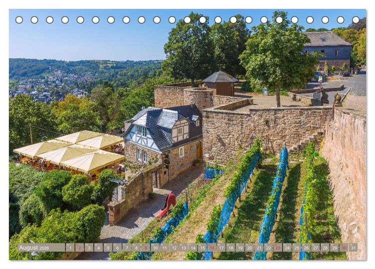 Produktbild: Marburg an der Lahn (Tischkalender 2026 DIN A5 quer), CALVENDO Monatskalender
