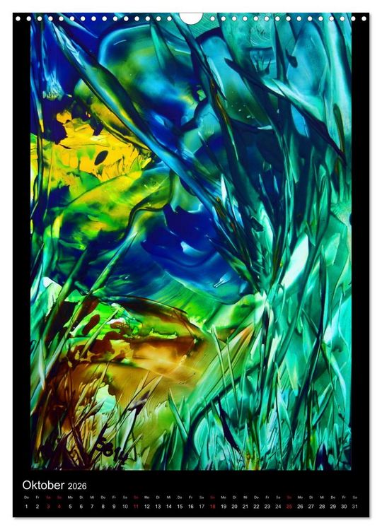 Produktbild: Wachs-Mal-ART encaustic (Wandkalender 2026 DIN A3 hoch), CALVENDO Monatskalender
