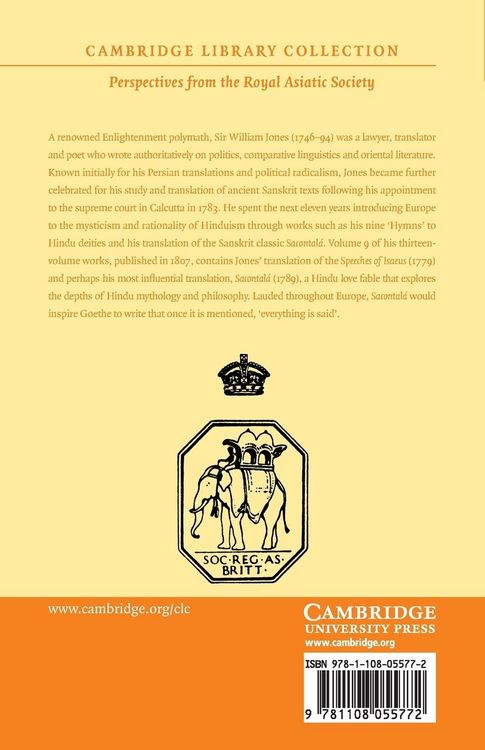 Produktbild: The Works of Sir William Jones - Volume 9