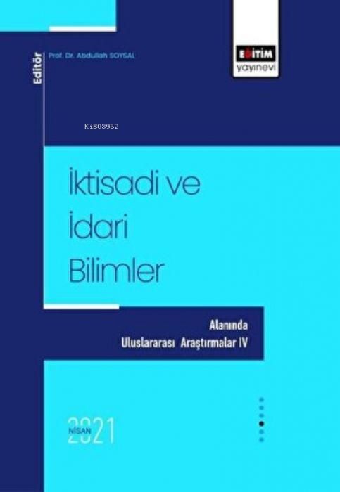 Produktbild: Iktisadi ve Idari Bilimler Alaninda Uluslararasi Arastirmalar - 4