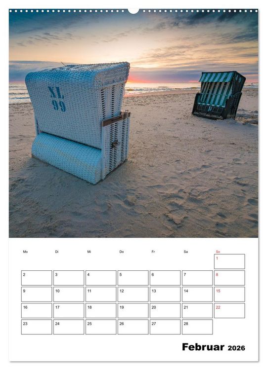 Produktbild: Usedom - Inseltraum im Norden (hochwertiger Premium Wandkalender 2026 DIN A2 hoch), Kunstdruck in Hochglanz