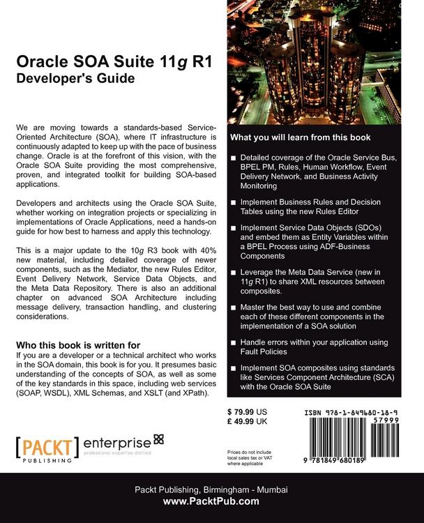 Produktbild: Oracle Soa Suite 11g R1 Developer's Guide