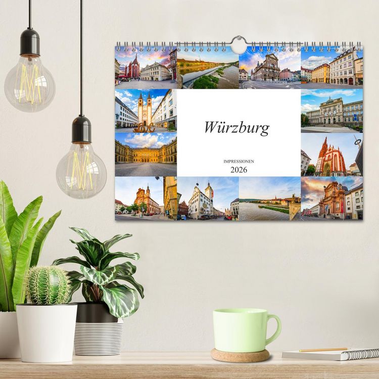 Produktbild: W&uuml;rzburg Impressionen (Wandkalender 2026 DIN A4 quer), CALVENDO Monatskalender