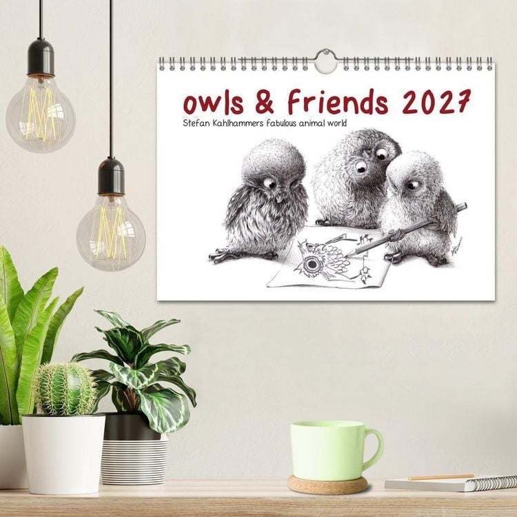 Produktbild: owls & friends 2027 (Wall Calendar 2027 DIN A4 landscape), CALVENDO 12 Month Wall Calendar