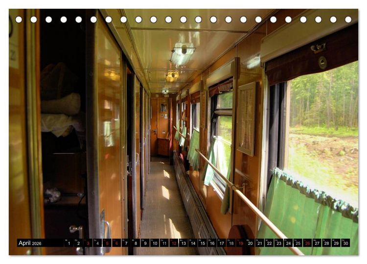 Produktbild: Der Transsibirische Eisenbahn Kalender (Tischkalender 2026 DIN A5 quer), CALVENDO Monatskalender