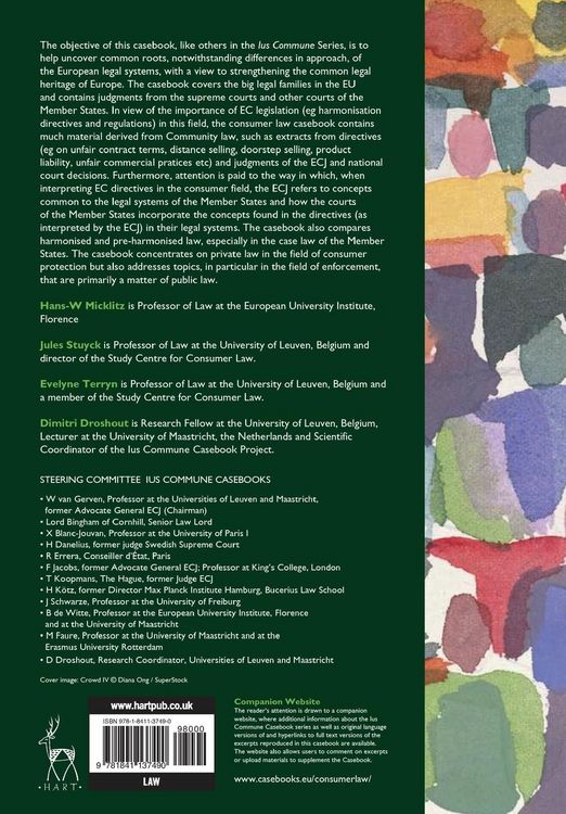 Produktbild: Consumer Law Ius Commune Casebooks for a Common Law of Europe