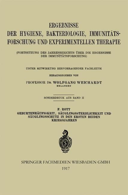 Produktbild: Geburtenh&auml;ufigkeit, S&auml;uglingssterblichkeit und S&auml;uglingsschutz in den Ersten Beiden Kriegsjahren