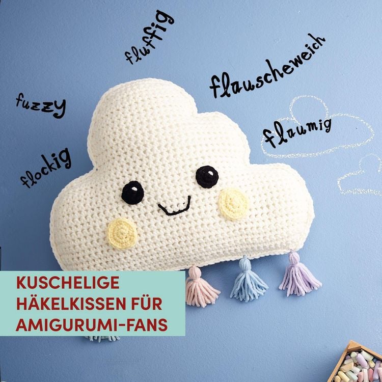 Produktbild: Supers&uuml;&szlig;e Amigurumi-Kissen h&auml;keln