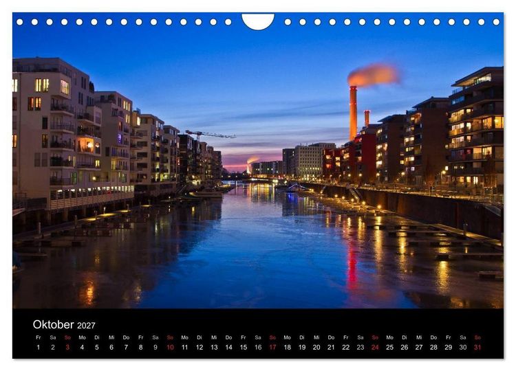 Produktbild: Frankfurt Skylights 2027 (Wandkalender 2027 DIN A4 quer), CALVENDO Monatskalender