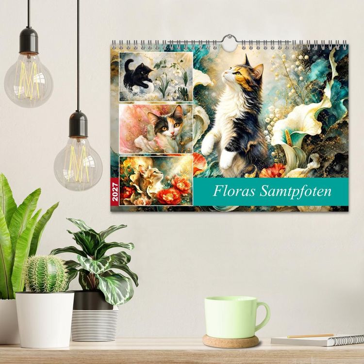Produktbild: Floras Samtpfoten (Wandkalender 2027 DIN A4 quer), CALVENDO Monatskalender
