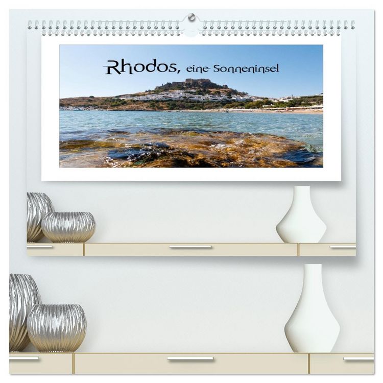 Produktbild: Rhodos, eine Sonneninsel (hochwertiger Premium Wandkalender 2026 DIN A2 quer), Kunstdruck in Hochglanz