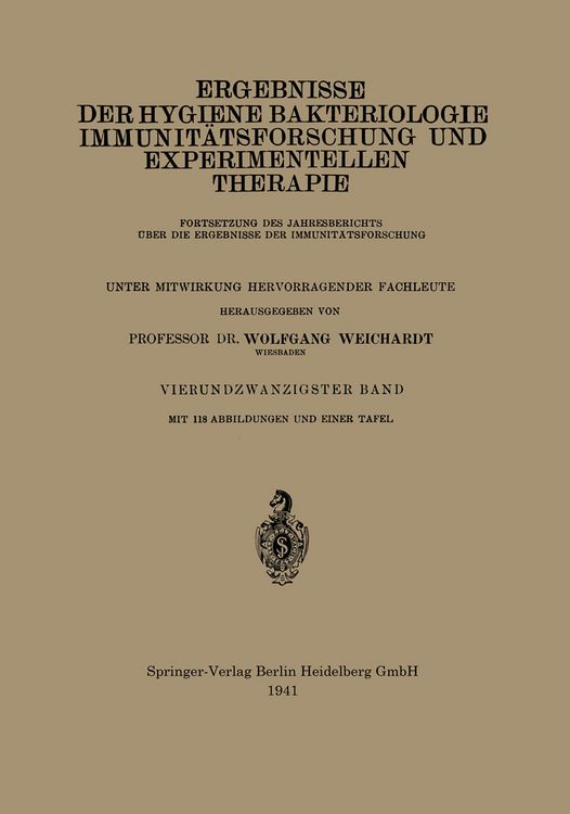 Produktbild: Ergebnisse der Hygiene Bakteriologie Immunit&auml;tsforschung und Experimentellen Therapie