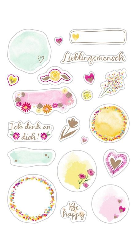 Produktbild: Stickerbogen mit 100 Stickern