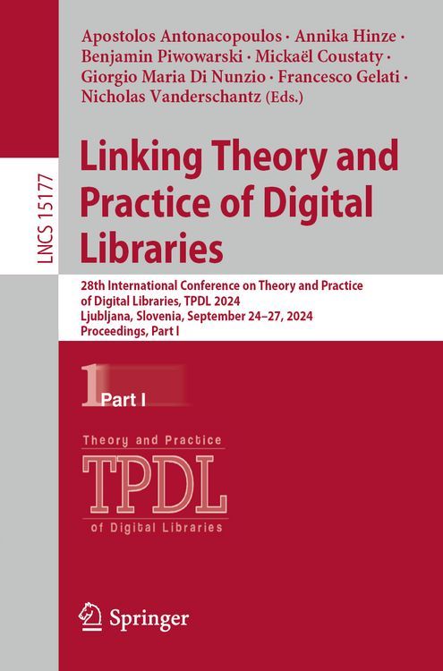 Produktbild: Linking Theory and Practice of Digital Libraries