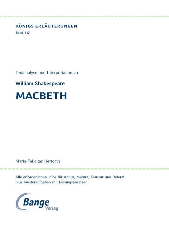 Produktbild: Macbeth von William Shakespeare