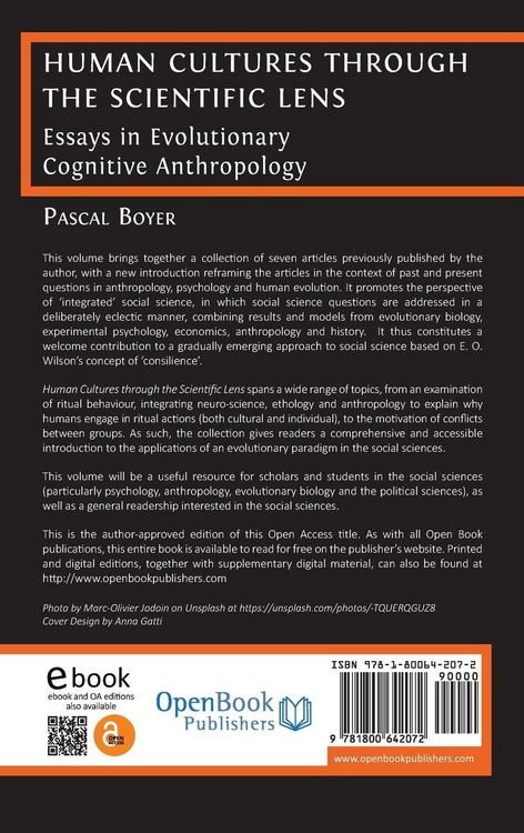 Produktbild: Human Cultures through the Scientific Lens