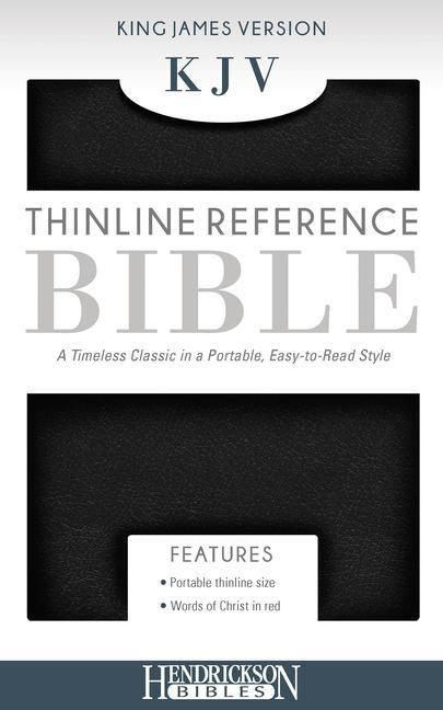 Produktbild: KJV Thinline Reference Bible, Flexisoft (Red Letter, Imitation Leather, Black)