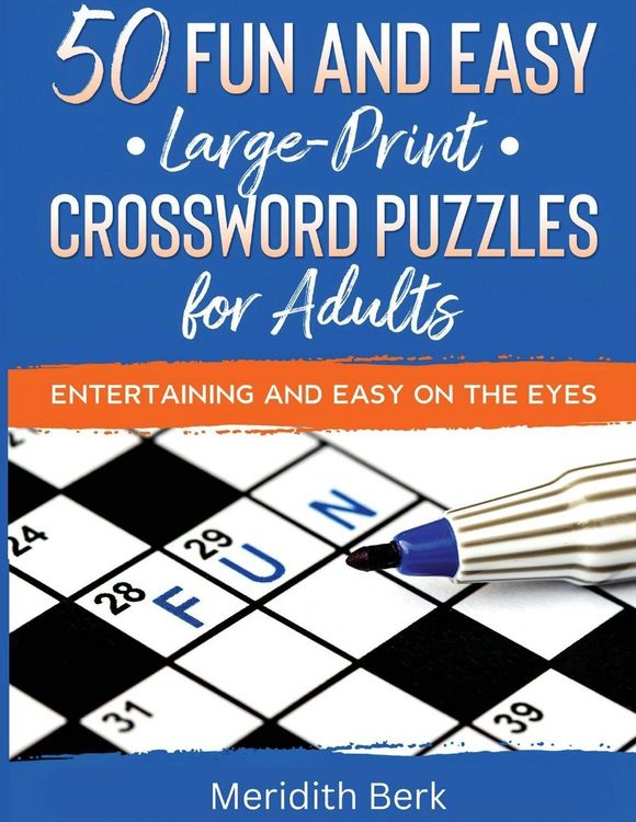 Produktbild: 50 Fun and Easy Large Print Crosswords Puzzles for Adults