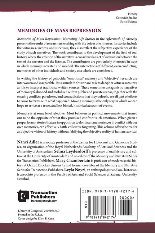 Produktbild: Memories of Mass Repression