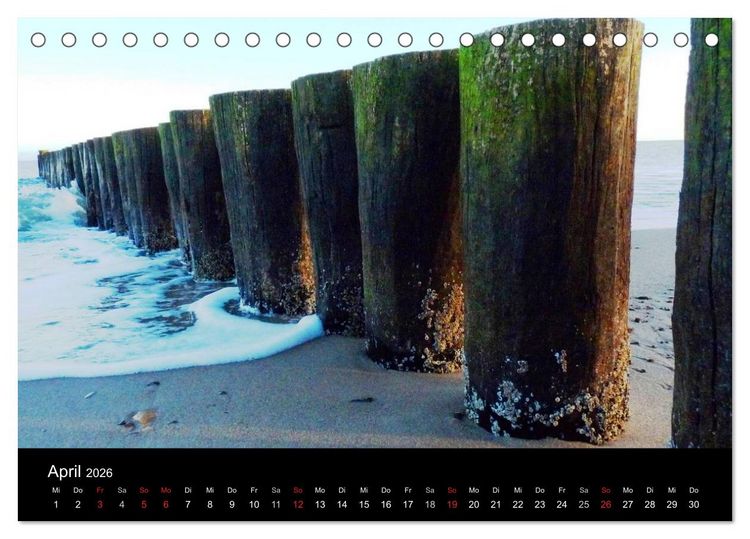 Produktbild: Die Ostsee - Ein Jahr am Meer (Tischkalender 2026 DIN A5 quer), CALVENDO Monatskalender