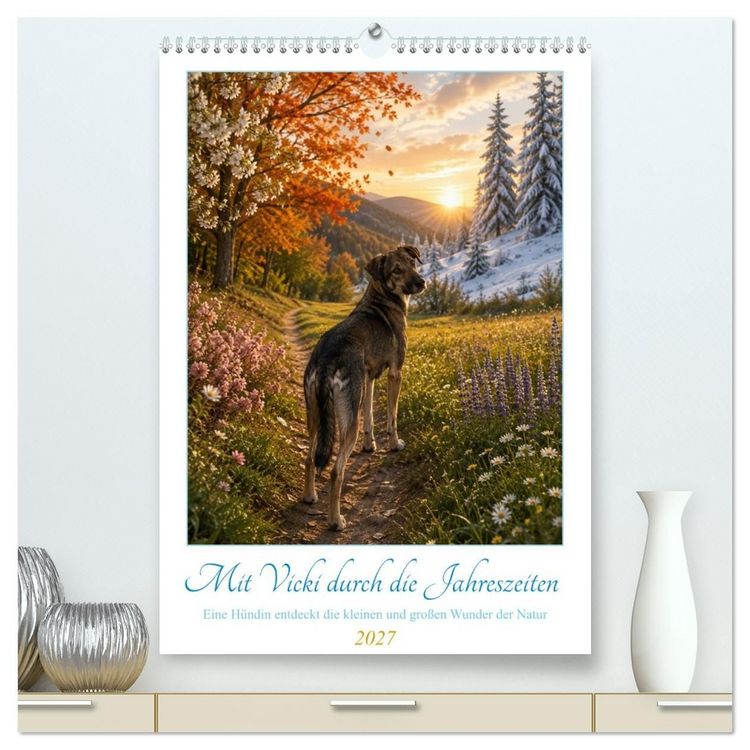 Produktbild: Mit Vicki durch die Jahreszeiten (hochwertiger Premium Wandkalender 2027 DIN A2 hoch), Kunstdruck in Hochglanz