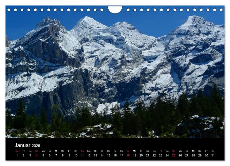 Produktbild: Die Welt der Berge (Wandkalender 2026 DIN A4 quer), CALVENDO Monatskalender