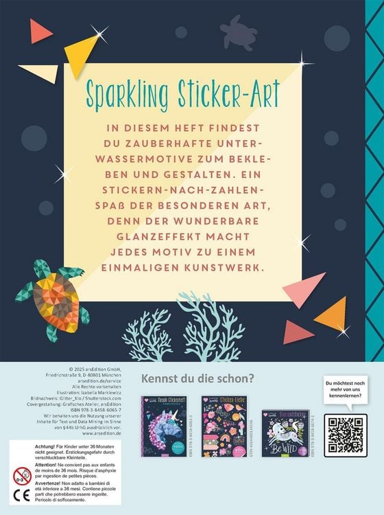Produktbild: I Love to Sparkle &ndash; Mosaik-Stickerheft Unterwasserwelt