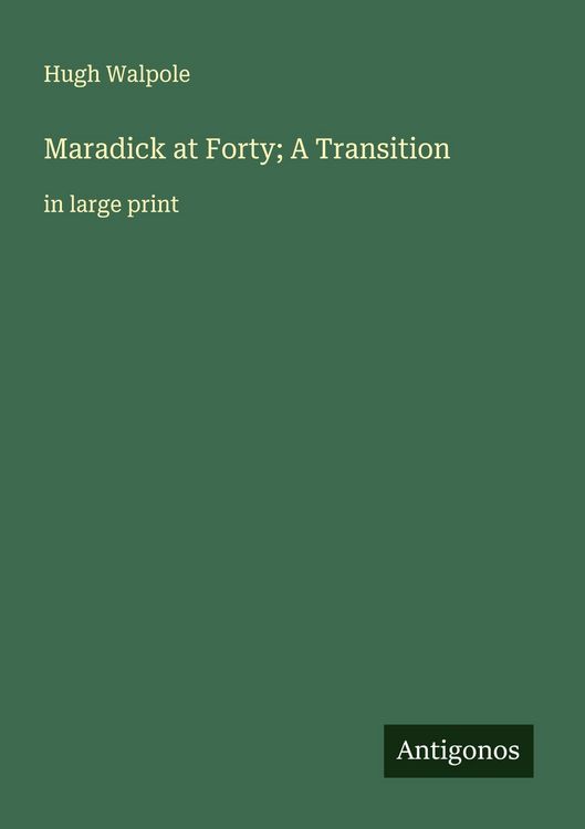 Produktbild: Maradick at Forty; A Transition