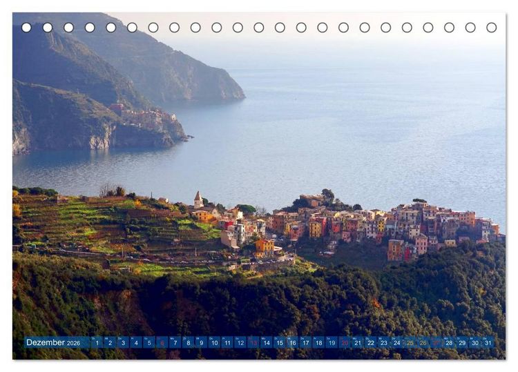 Produktbild: Wege durch die Cinque Terre (Tischkalender 2026 DIN A5 quer), CALVENDO Monatskalender
