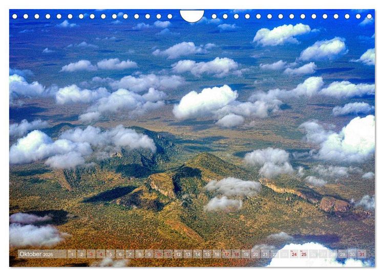 Produktbild: Afrika von oben (Wandkalender 2026 DIN A4 quer), CALVENDO Monatskalender