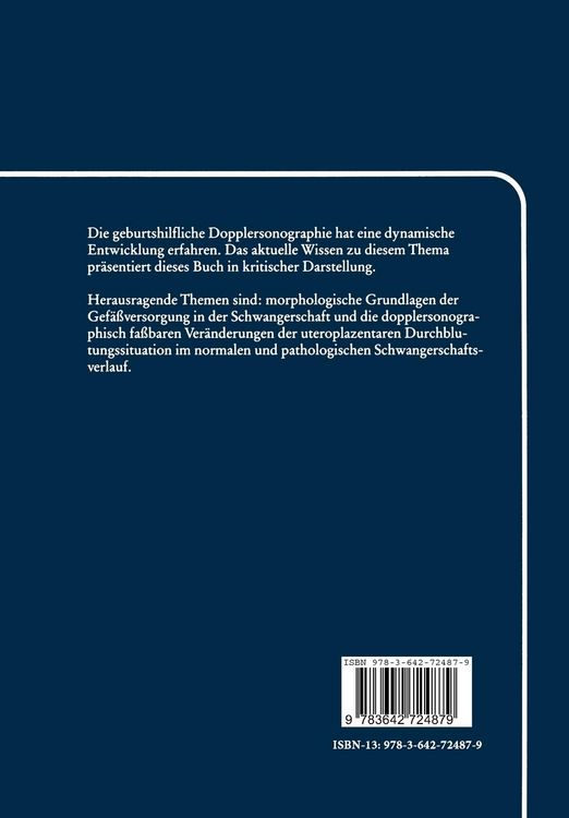 Produktbild: Pr&auml;natale Dopplerdiagnostik