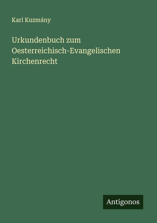 Produktbild: Urkundenbuch zum Oesterreichisch-Evangelischen Kirchenrecht
