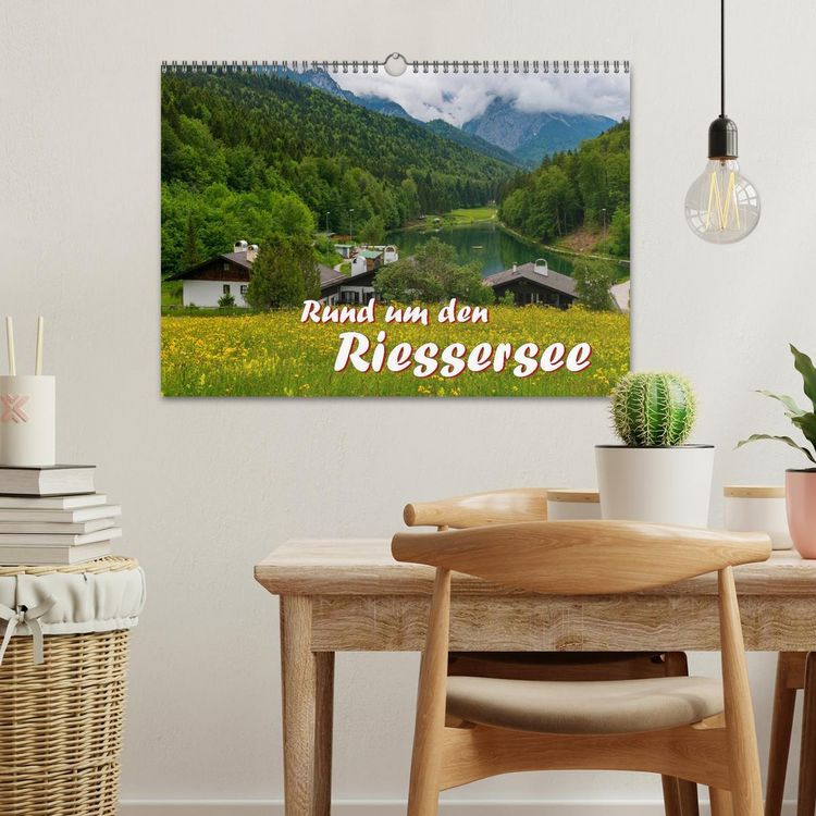 Produktbild: Rund um den Riessersee (Wandkalender 2026 DIN A3 quer), CALVENDO Monatskalender