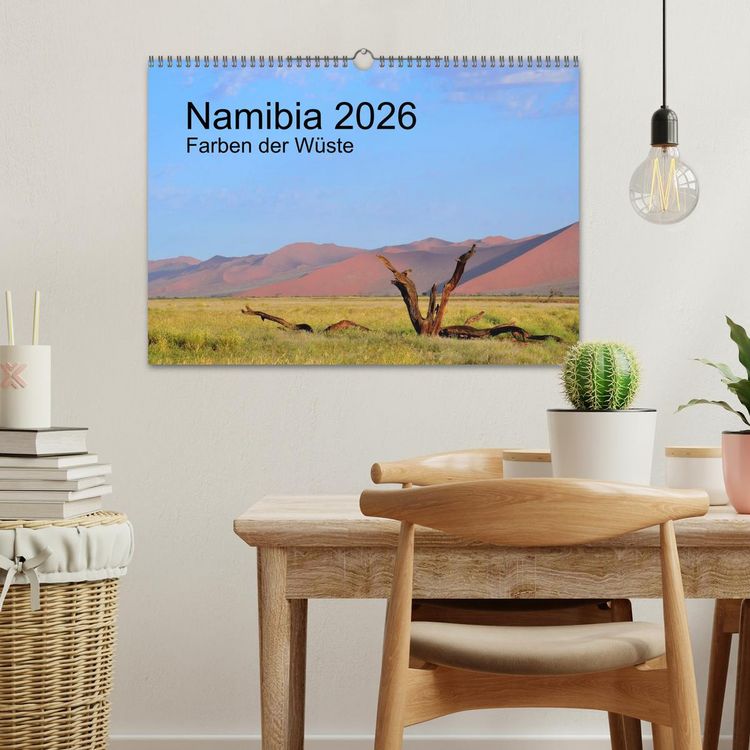 Produktbild: Namibia 2026 Farben der W&uuml;ste (Wandkalender 2026 DIN A3 quer), CALVENDO Monatskalender