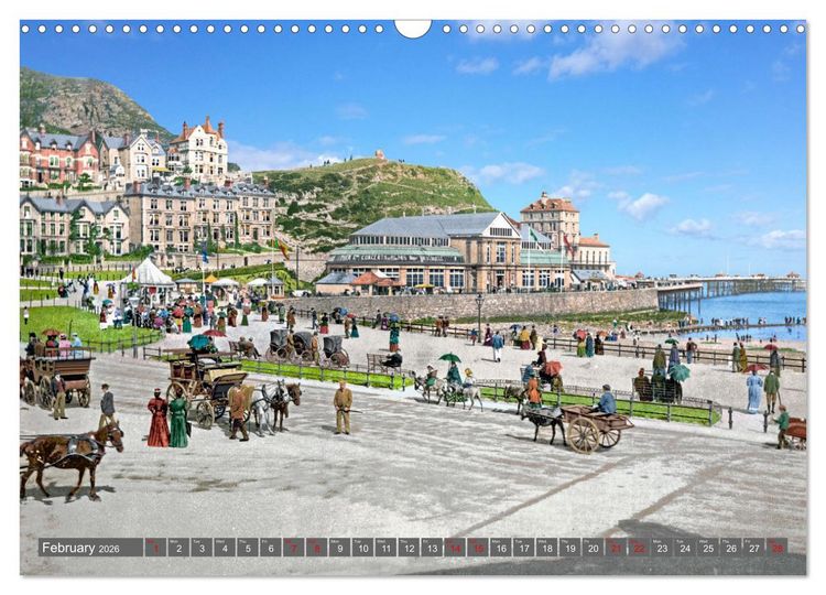 Produktbild: Wales around 1900 - photos restored and colourised (Wall Calendar 2026 DIN A3 landscape), CALVENDO 12 Month Wall Calendar