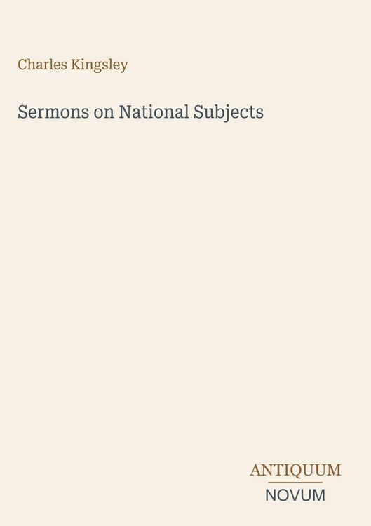 Produktbild: Sermons on National Subjects