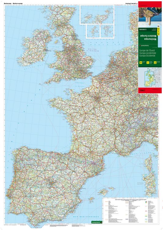 Produktbild: freytag & berndt Stra&szlig;enkarte Westeuropa 1:2 Mio.
