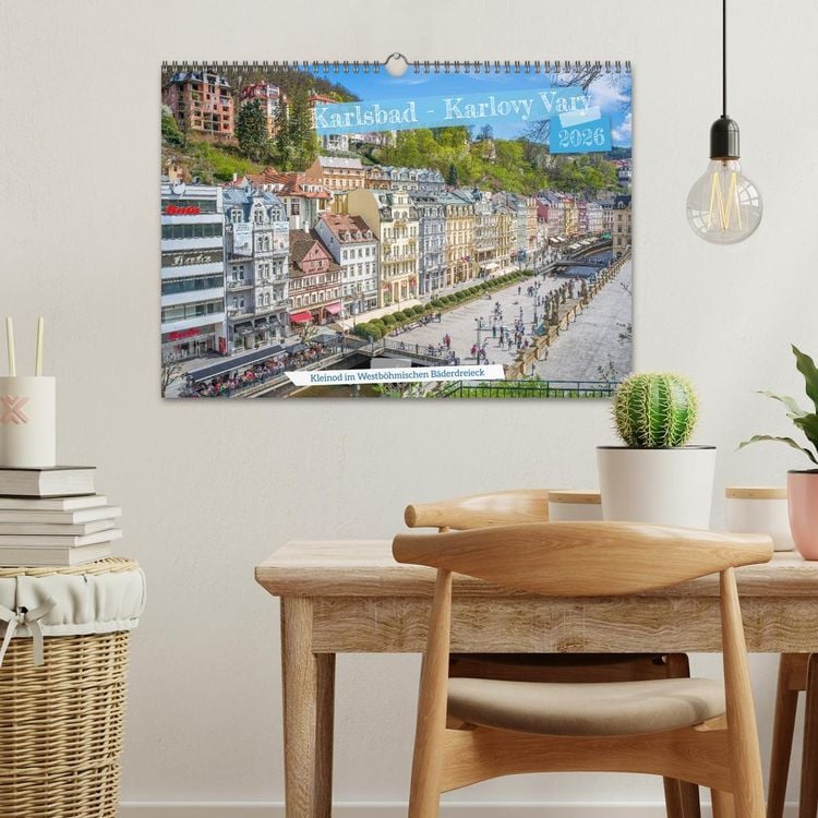 Produktbild: Karlsbad / Karlovy Vary - Kleinod im Westb&ouml;hmischen B&auml;derdreieck (Wandkalender 2026 DIN A3 quer), CALVENDO Monatskalender