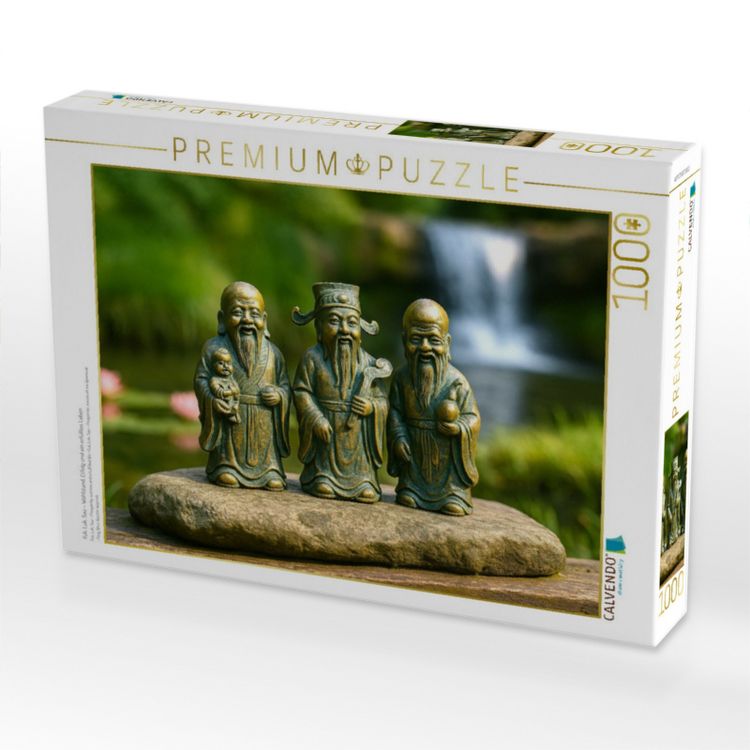 Produktbild: CALVENDO Puzzle Fuk, Luk, Sau - Wohlstand, Erfolg und ein erf&uuml;lltes Leben | 1000 Teile Lege-Gr&ouml;&szlig;e 64x48cm Foto-Puzzle f&uuml;r gl&uuml;ckliche Stunden