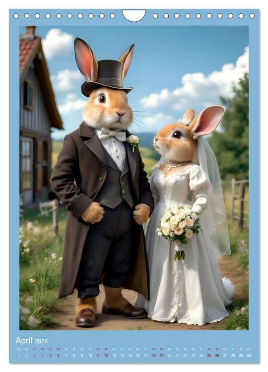 Produktbild: Nicht nur ein Vogel wollte Hochzeit halten (Wandkalender 2026 DIN A4 hoch), CALVENDO Monatskalender