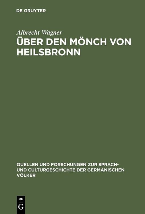 Produktbild: &Uuml;ber den M&ouml;nch von Heilsbronn