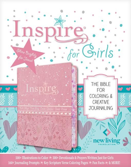 Produktbild: Inspire Bible for Girls NLT (Leatherlike, Pink)