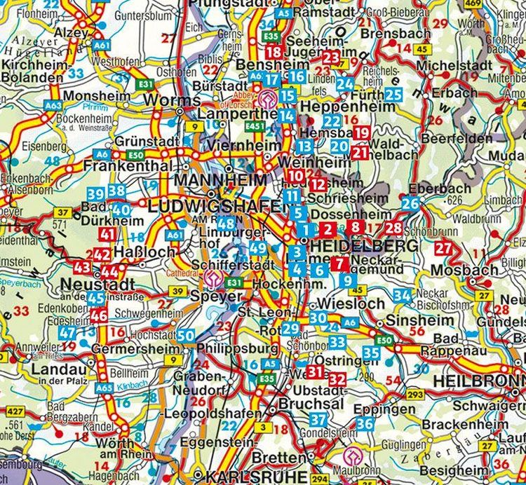 Produktbild: ROTHER Wanderf&uuml;hrer Rhein-Neckar