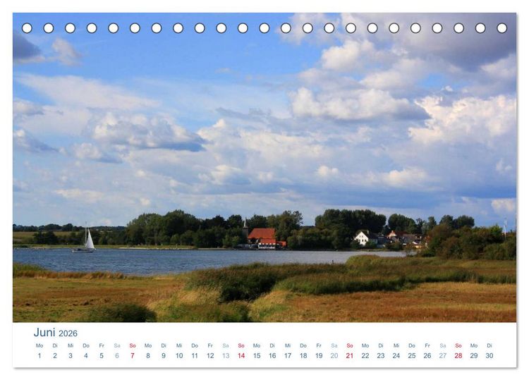 Produktbild: Schwansen 2026. Impressionen zwischen Schlei und Ostsee (Tischkalender 2026 DIN A5 quer), CALVENDO Monatskalender