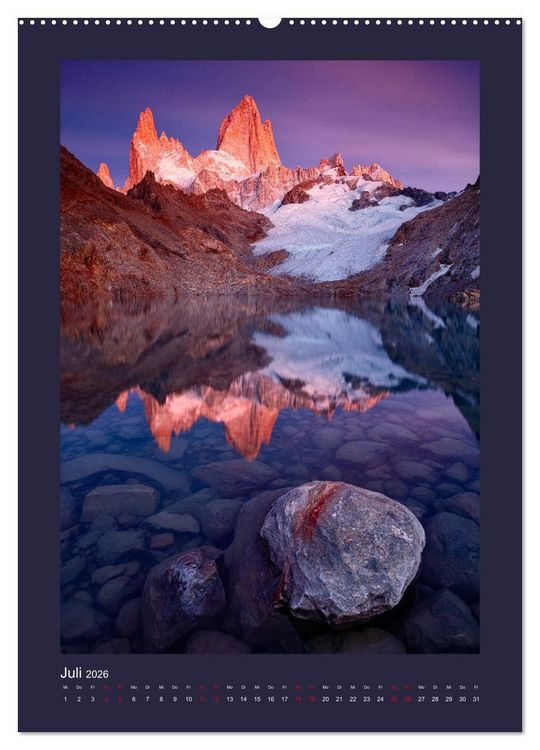 Produktbild: Patagonien: Sehnsuchtsziel am Ende der Welt (Wandkalender 2026 DIN A2 hoch), CALVENDO Monatskalender