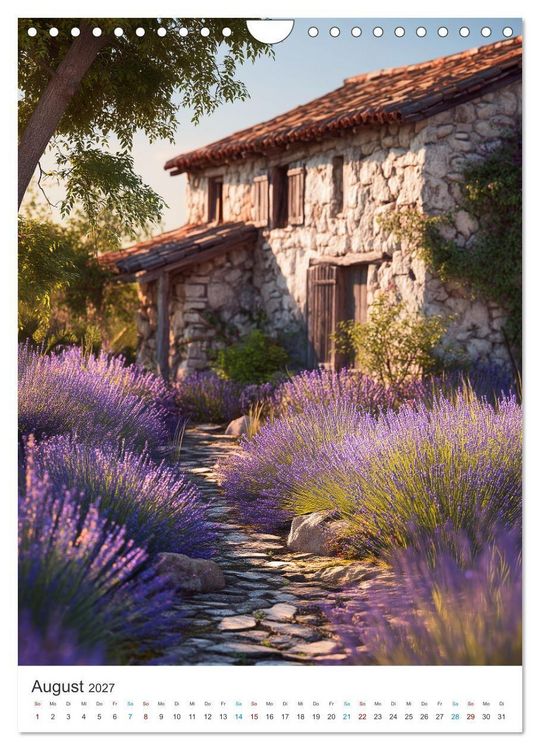 Produktbild: Der Sommer bl&uuml;ht violett (Wandkalender 2027 DIN A4 hoch), CALVENDO Monatskalender