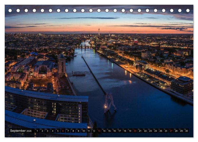 Produktbild: Berlin - Faszination Hauptstadt (Tischkalender 2026 DIN A5 quer), CALVENDO Monatskalender