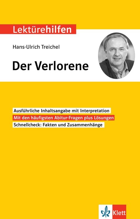 Produktbild: Klett Lekt&uuml;rehilfen Hans-Ulrich Treichel, Der Verlorene