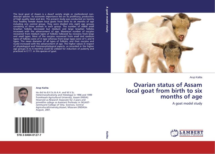 Produktbild: Ovarian status of Assam local goat from birth to six months of age